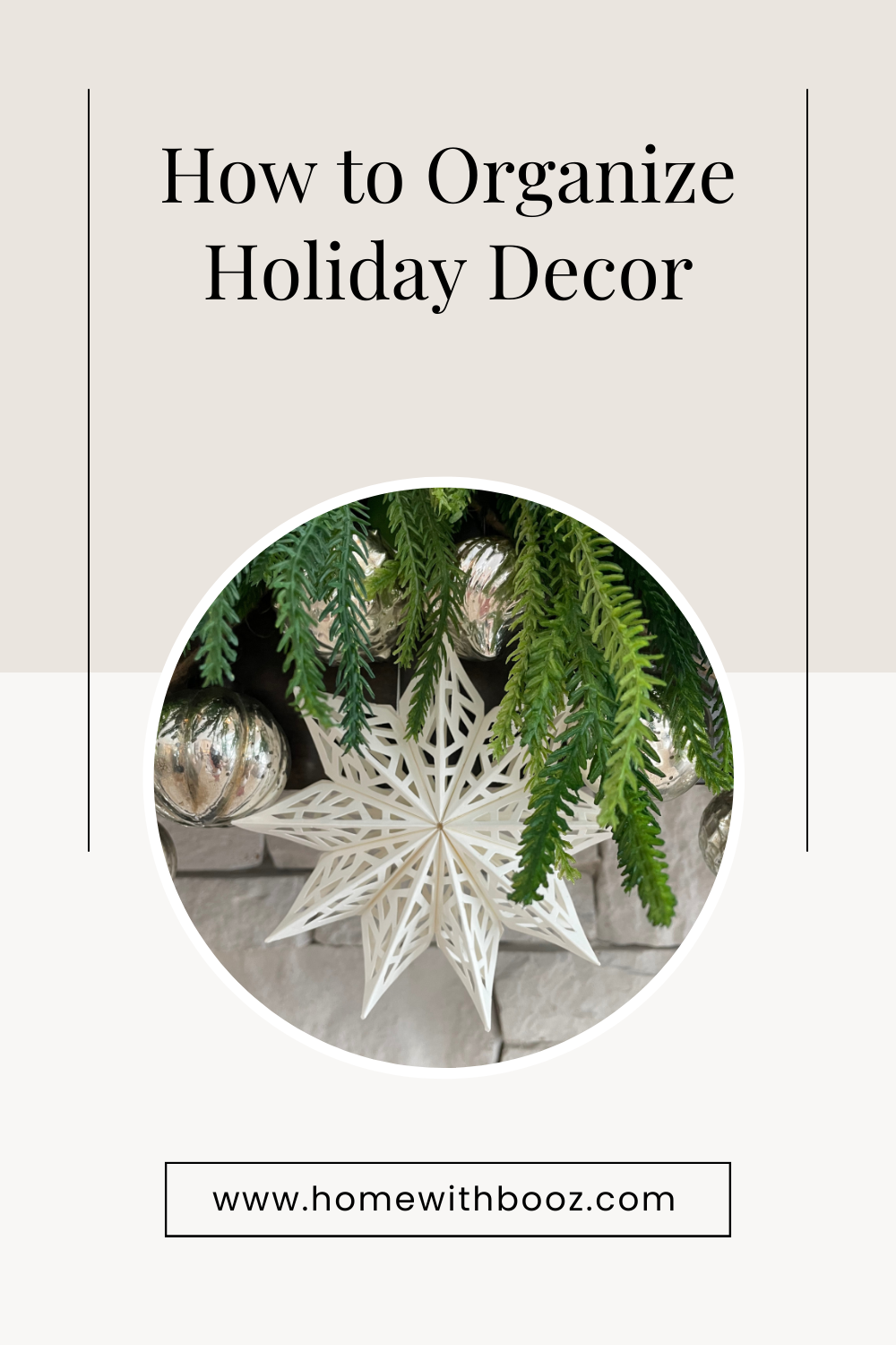 Holiday Wrap Up & How to Organize Holiday Decor