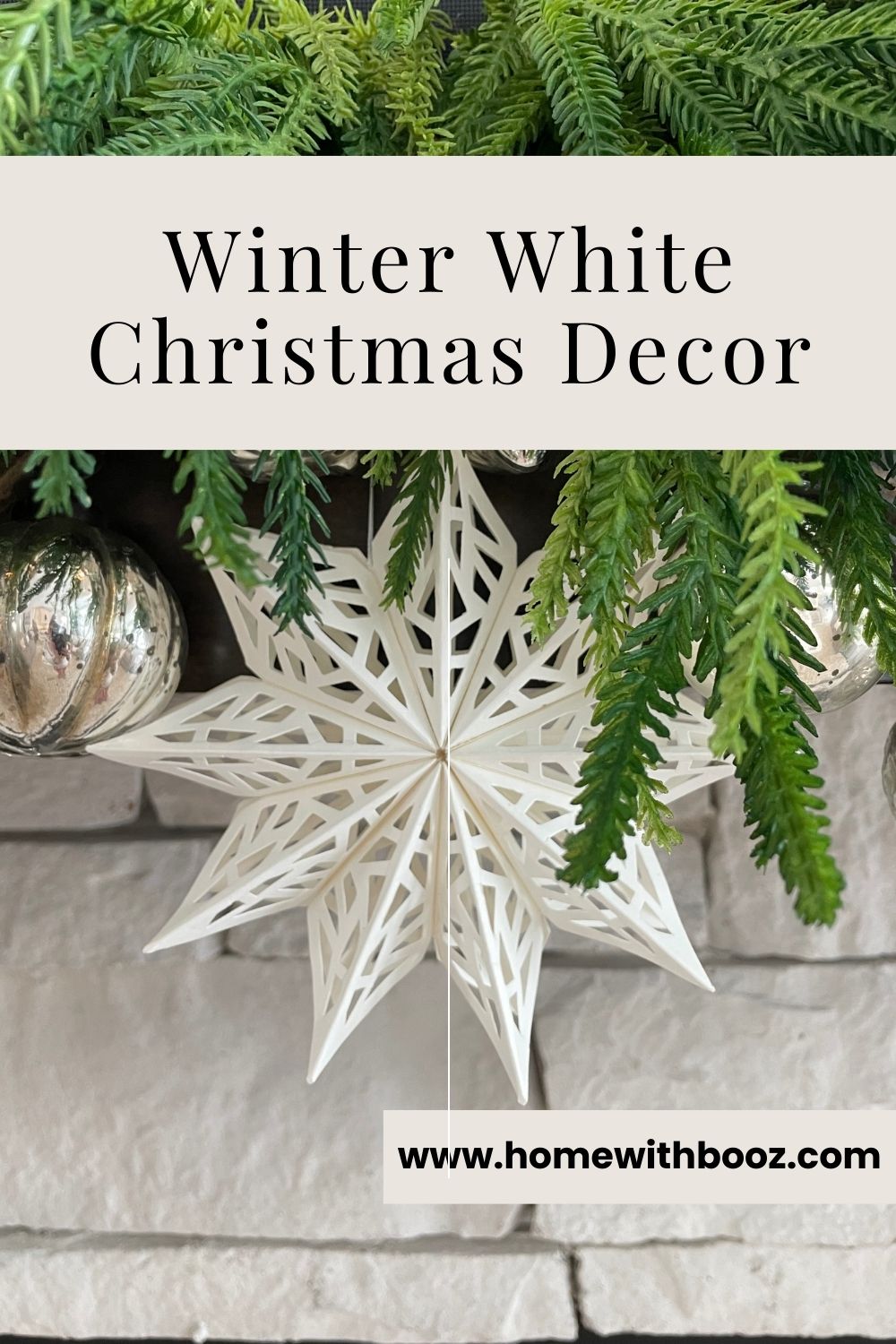 Winter White Holiday Decorations | Minimalist Style