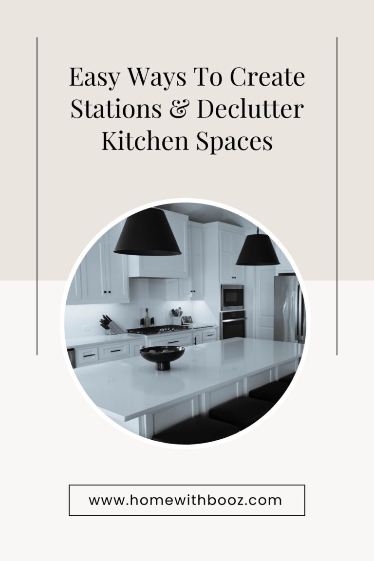Easy Ways To Create Stations and Declutter Kitchen Spaces